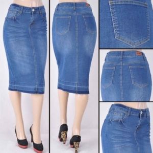 Jean Skirt Blue wash